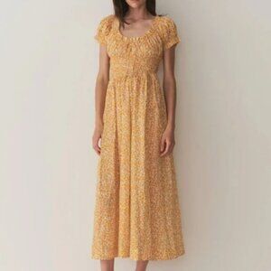 Doen Ashlynn Dress in Clementine Daisy Fields - XXL